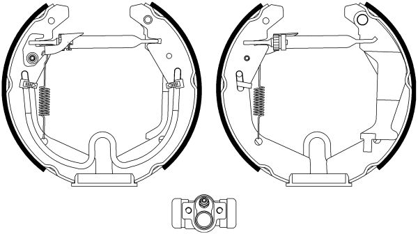 HELLA PAGID Комплект тормозных колодок 8DB 355 022-981